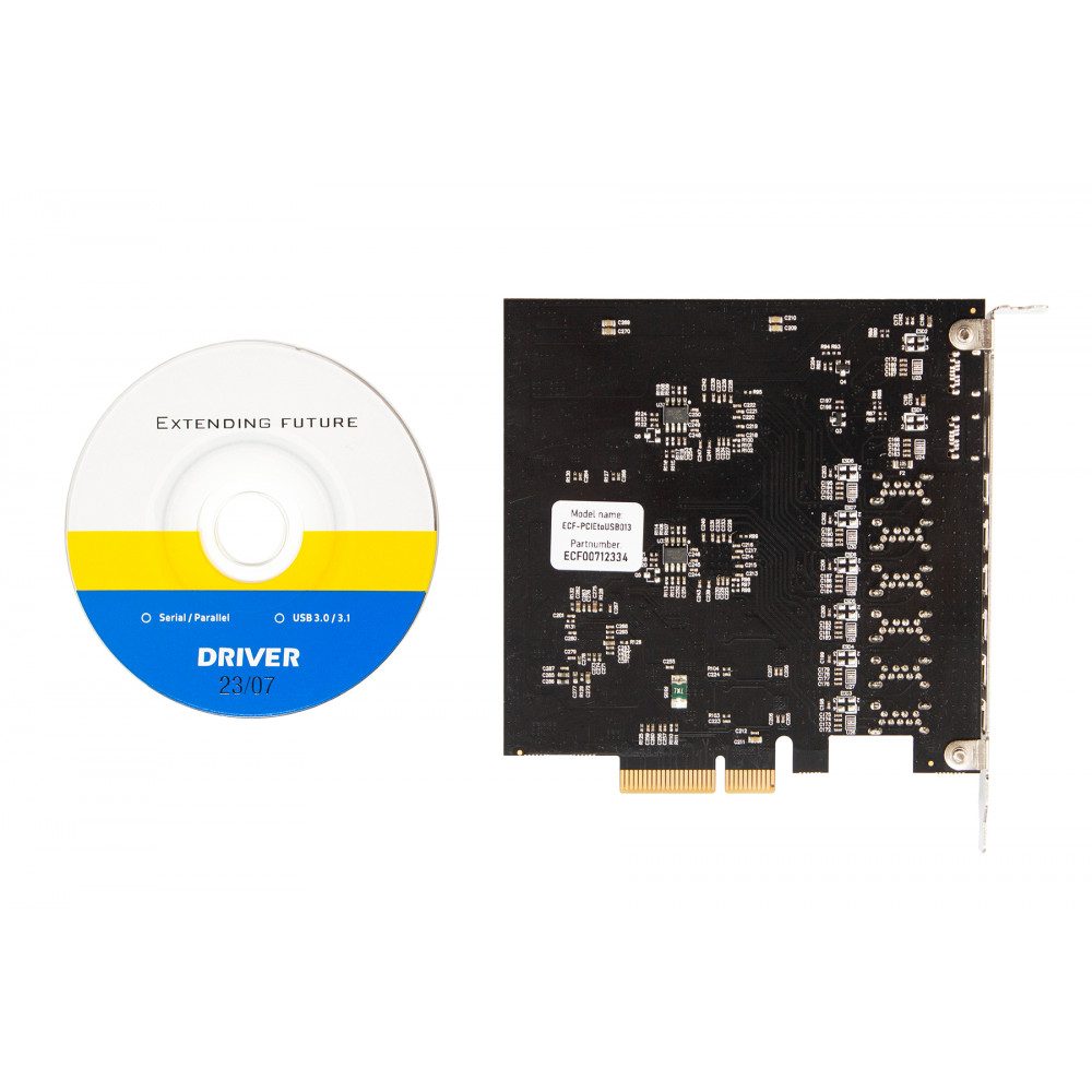 Плата расширения Frime PCI-E to USB3.2 Gen2 TYPE-A+C (6+2 порта) ASM3142+VL822 (ECF-PCIEtoUSB013)