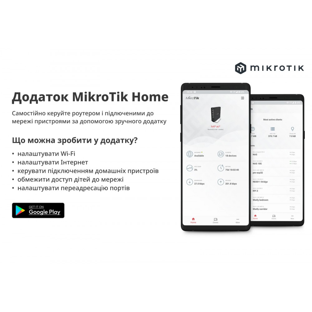 Роутер MikroTik hAP lite (RB941-2nD-TC)