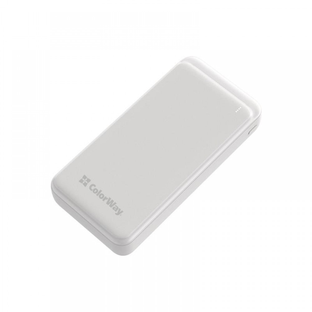 Power Bank ColorWay Slim 20000mAh White (CW-PB200LPG3WT-PD)