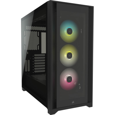 Корпус Corsair iCUE 5000X RGB Tempered Glass Black (CC-9011212-WW) без БП