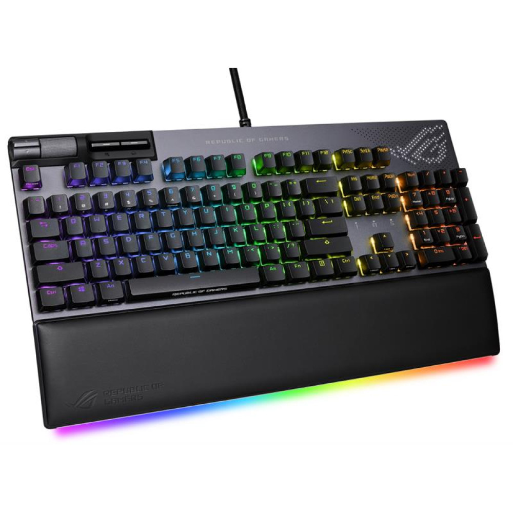 Клавиатура Asus ROG Strix Flare II Animate RGB 113key NX Red EN Black (90MP02E6-BKUA01)