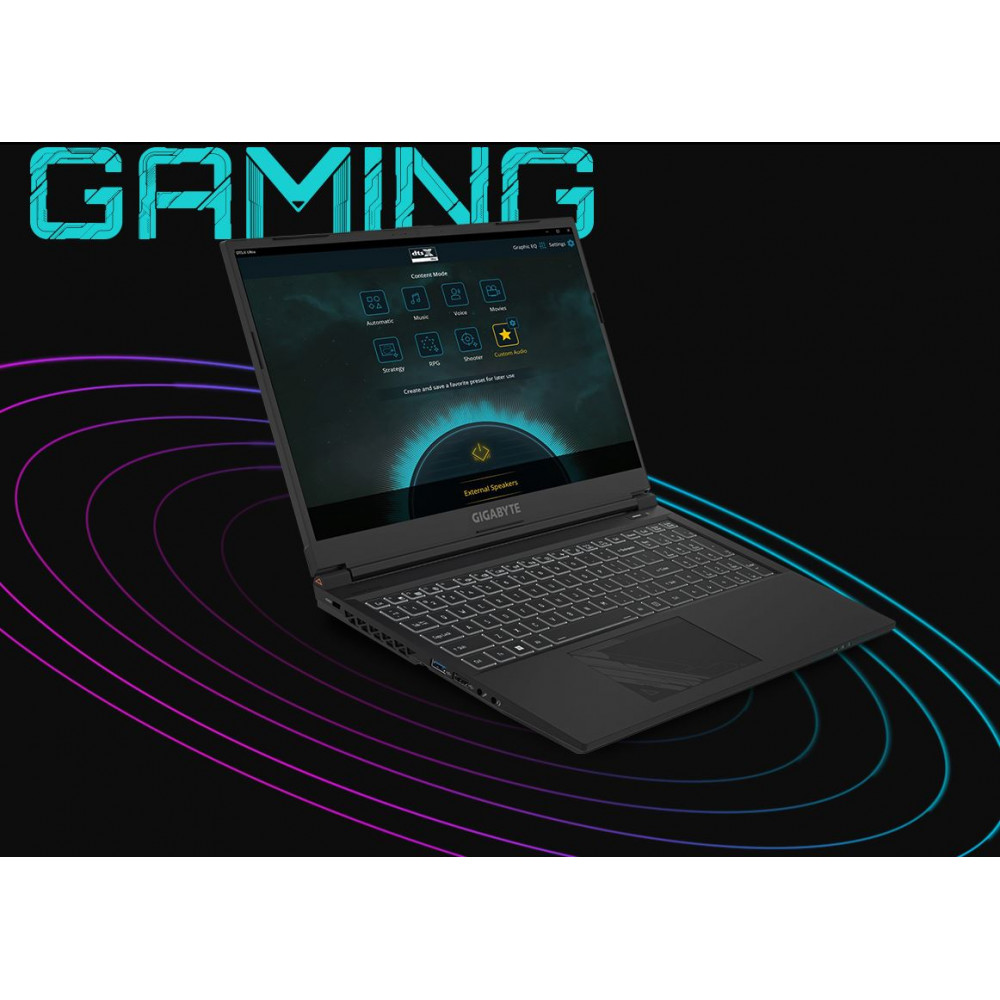 Ноутбук Gigabyte G6 KF (G6 KF-H3KZ853SD) Black