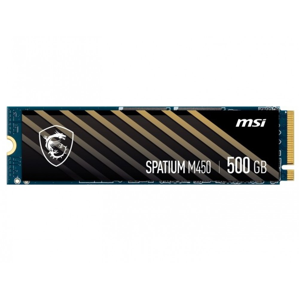 Накопичувач SSD 500GB MSI Spatium M450 M.2 2280 PCIe 4.0 x4 NVMe 3D NAND TLC (S78-440K220-P83)