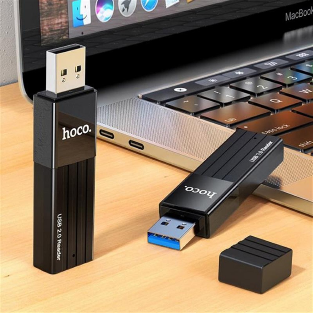 Кардидер USB2.0 Hoco HB20 Black (HB20U2)