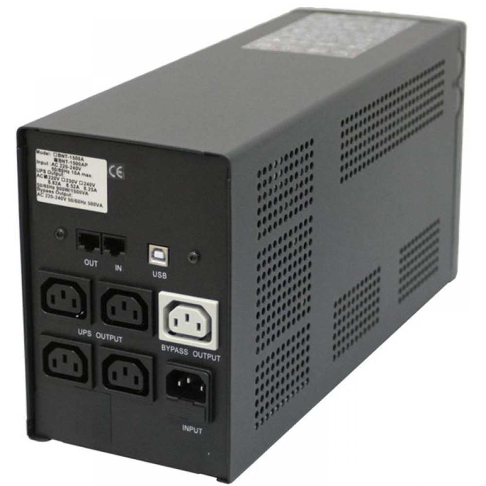 ИБП Powercom BNT-2000AP, Lin.int., AVR, 5 x IEC, USB, RJ-45, металл (00210120)