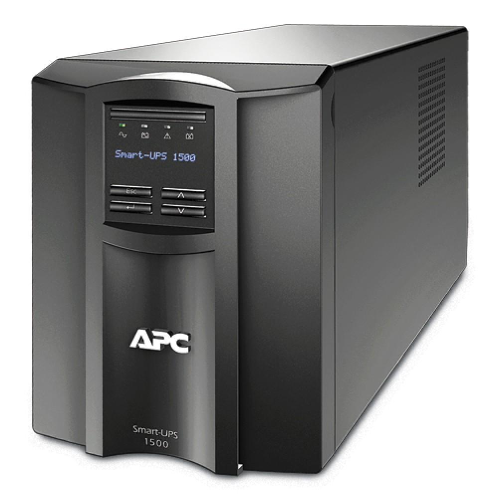 ИБП APC Smart-UPS 1500VA LCD, Lin.int., AVR, 8х IEC, SmartSlot, USB, RJ-45, металл (SMT 1500I)