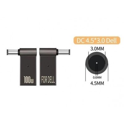 Адаптер для зарядки ноутбука Dell від павербанка PD 100W USB Type-C - 4.5x3.0mm (2000985601221)