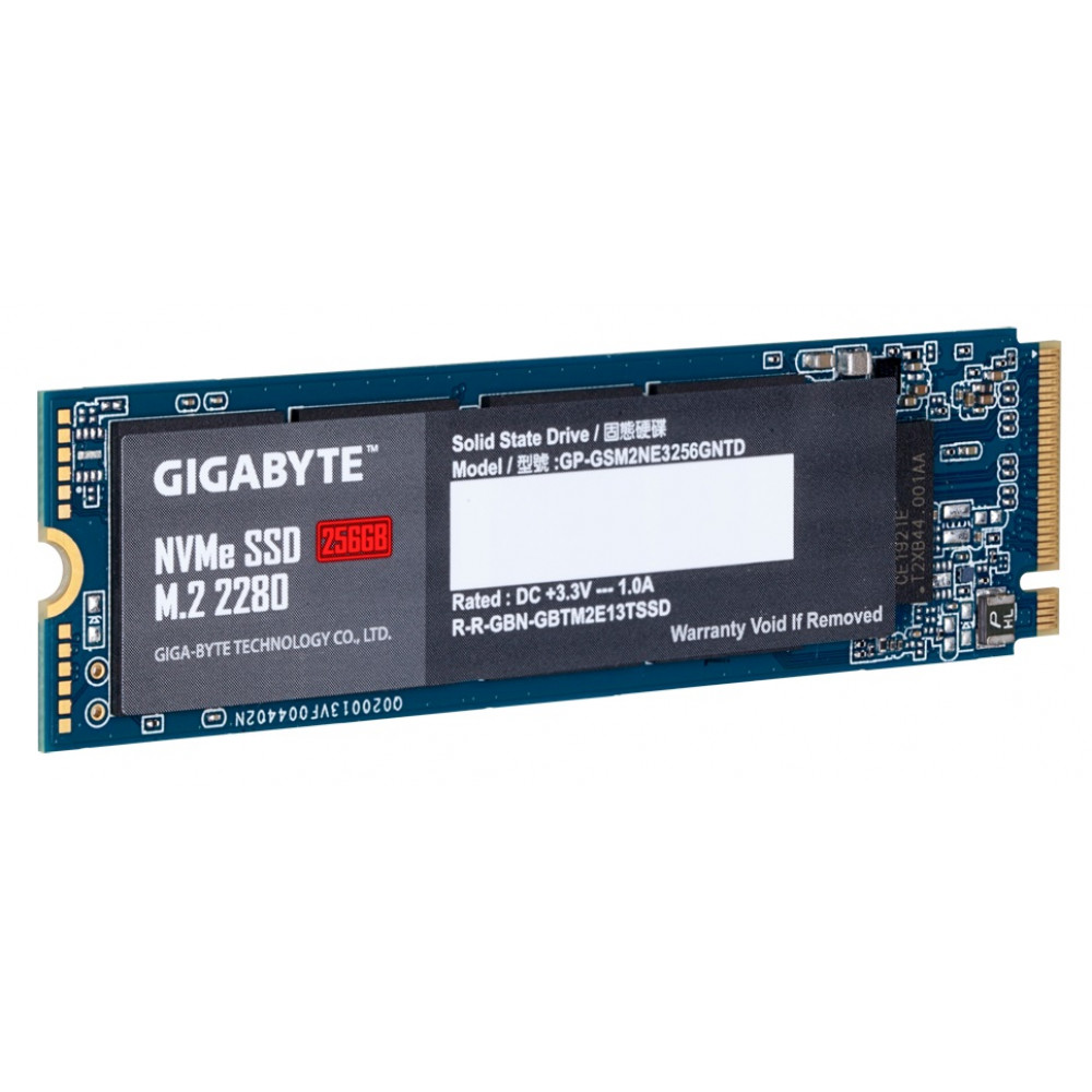 Накопитель SSD 256GB Gigabyte M.2 PCIe NVMe 3.0 x4 NAND TLC (GP-GSM2NE3256GNTD)