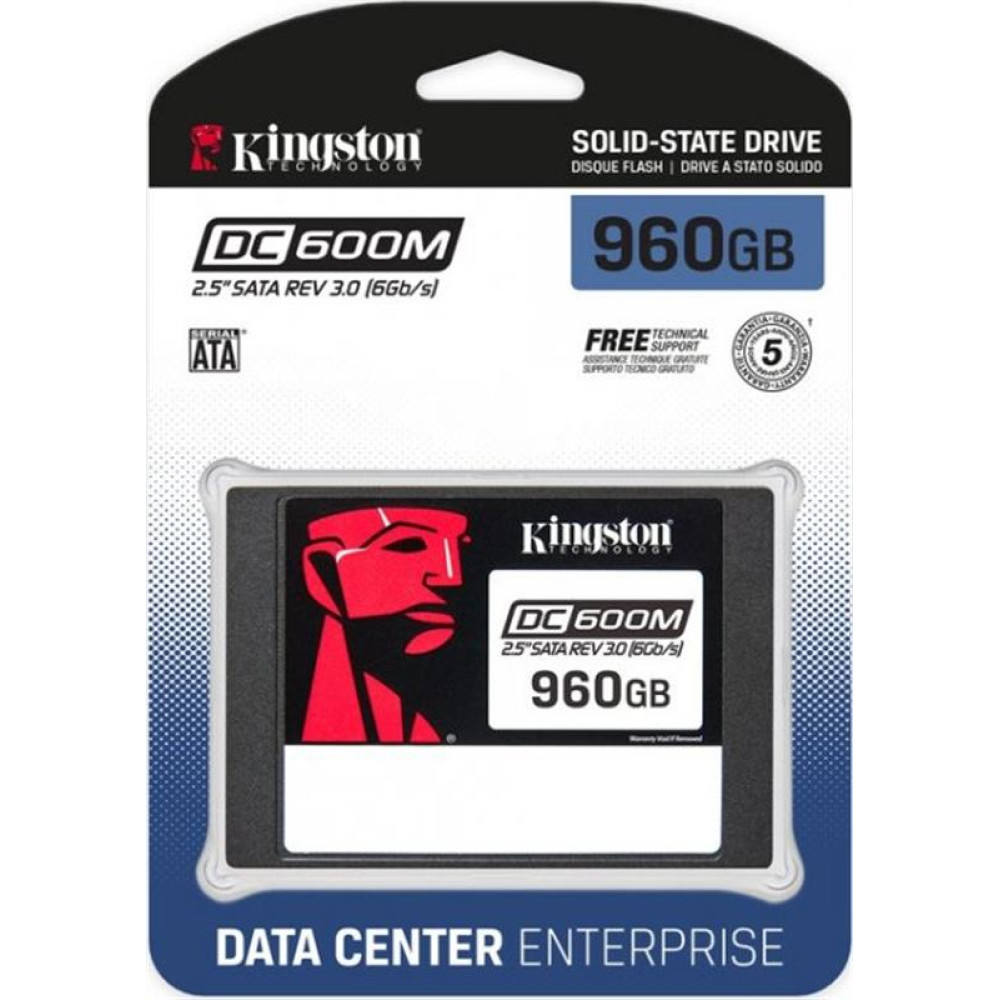 Накопитель SSD 960GB Kingston SSD DC600M 2.5" SATAIII 3D TLC (SEDC600M/960G)
