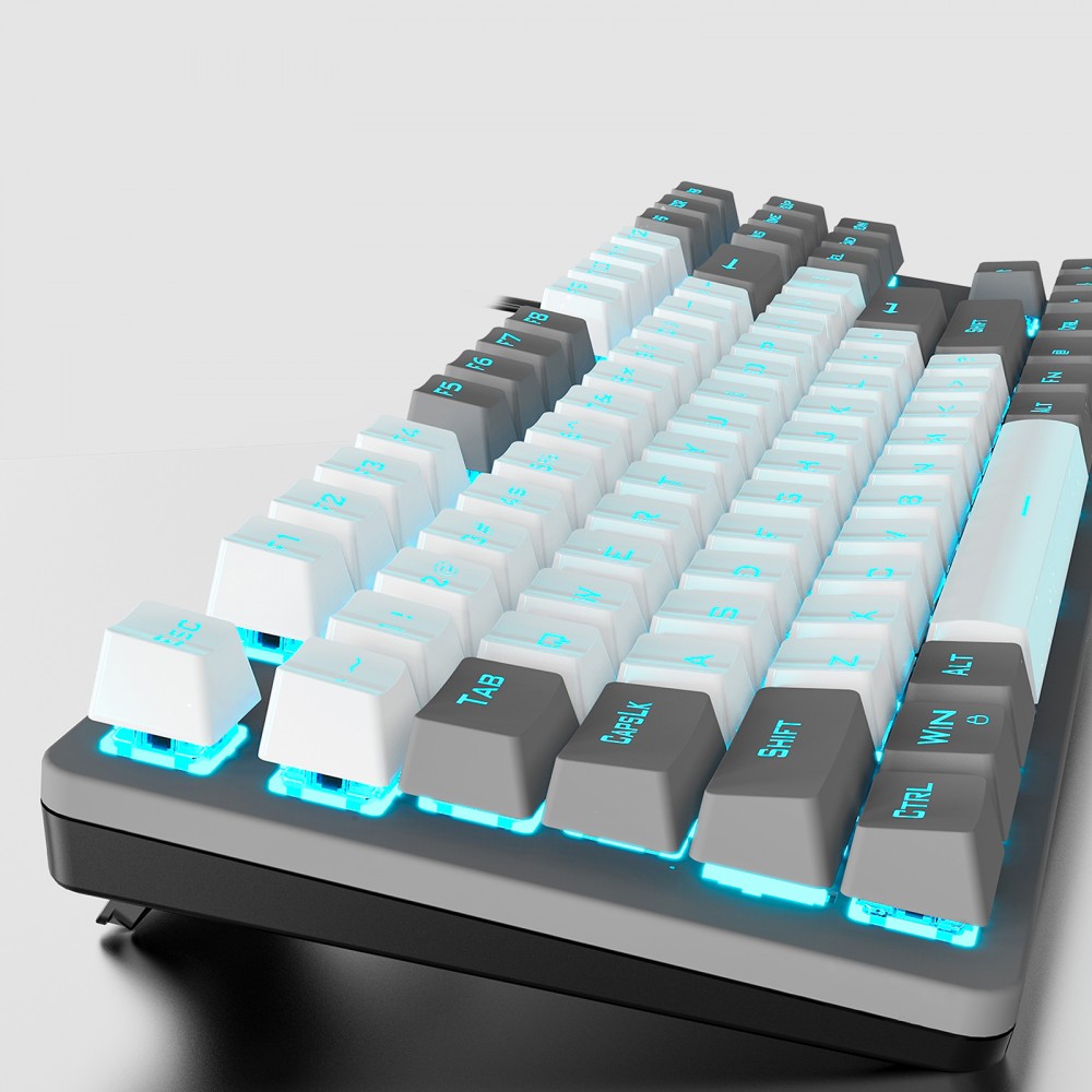 Клавиатура Aula Mechanical F3287 White/Grey Keycap KRGD Blue (6948391240688)