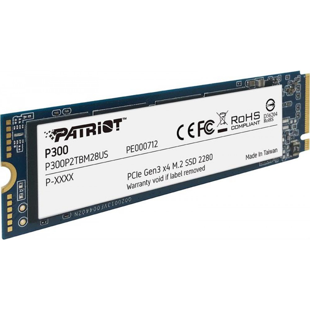 Накопитель SSD 512GB Patriot P300 M.2 2280 PCIe 3.0 x4 NVMe TLC (P300P512GM28)