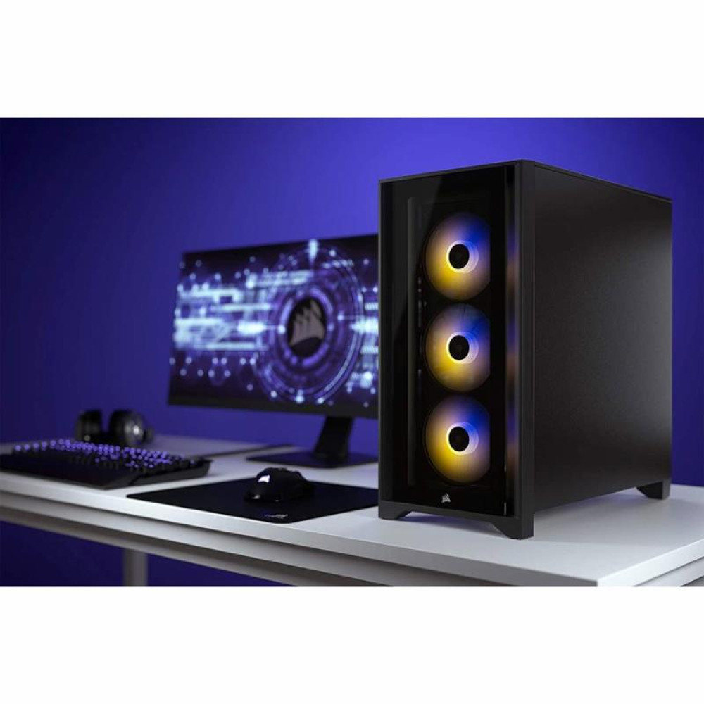 Корпус Corsair iCUE 4000X RGB Tempered Glass Black (CC-9011204-WW) без БП