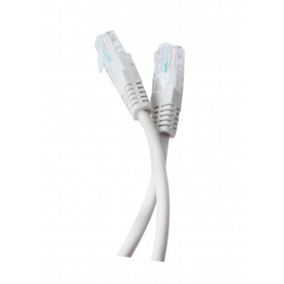 Патч-корд литий Tecro UTP-RJ45-0100, RJ45, Cat.5e, 1m, сірий