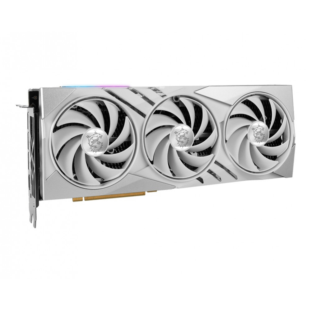 Видеокарта GF RTX 4070 Ti Super 16GB GDDR6X Gaming X Slim White MSI (GeForce RTX 4070 Ti Super 16G GAMING X SLIM WHITE)