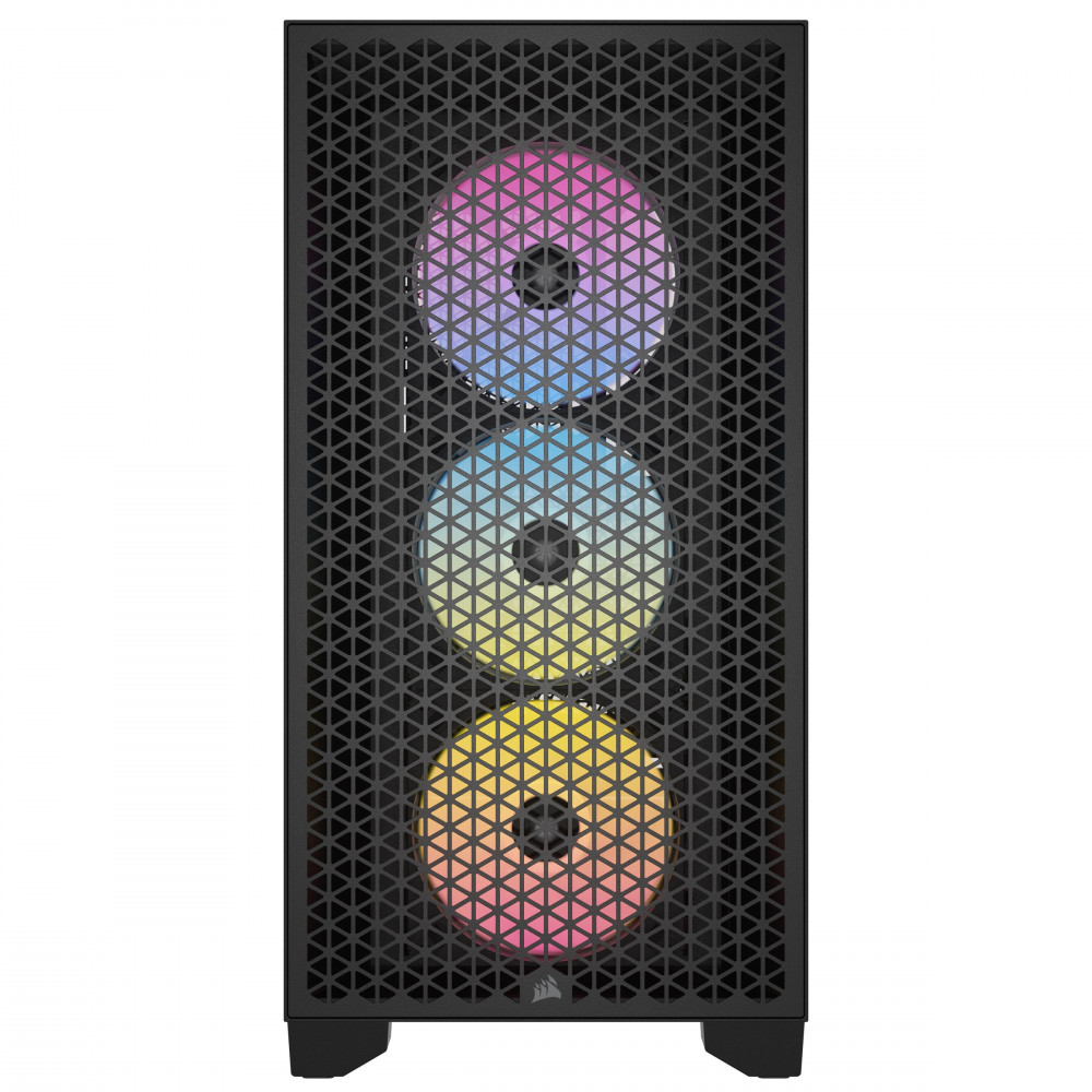 Корпус Corsair 3000D RGB Tempered Glass Black (CC-9011255-WW) без БП