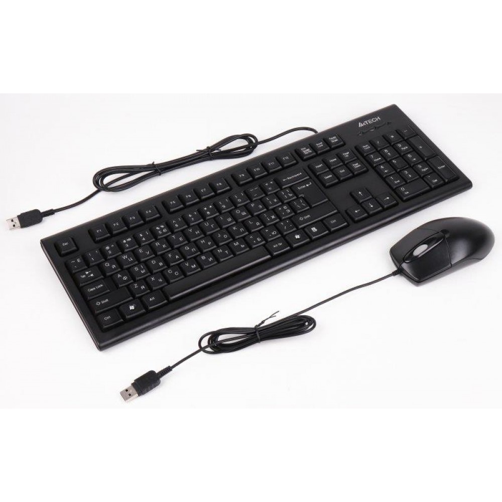 Комплект (клавиатура, мышь) A4Tech KR-8372 Black USB