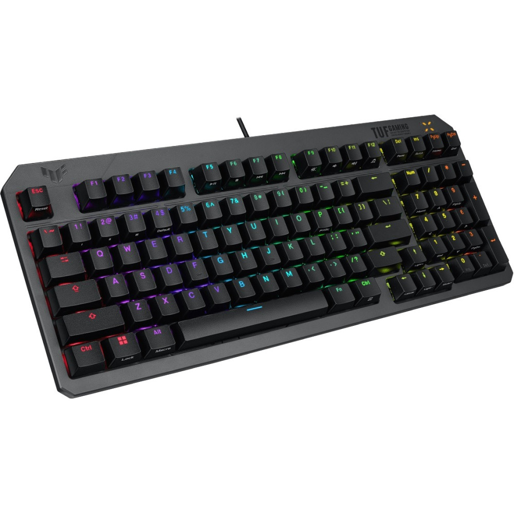 Клавиатура Asus TUF Gaming K3 Gen II Opti-Mech RGB 97key Switches ABS Black (90MP0390-BKMA00)