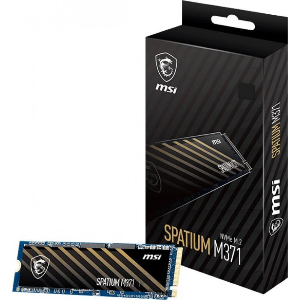 Накопитель SSD 500GB MSI Spatium M371 M.2 2280 PCIe 4.0 x4 NVMe 3D NAND TLC (S78-440K160-P83)