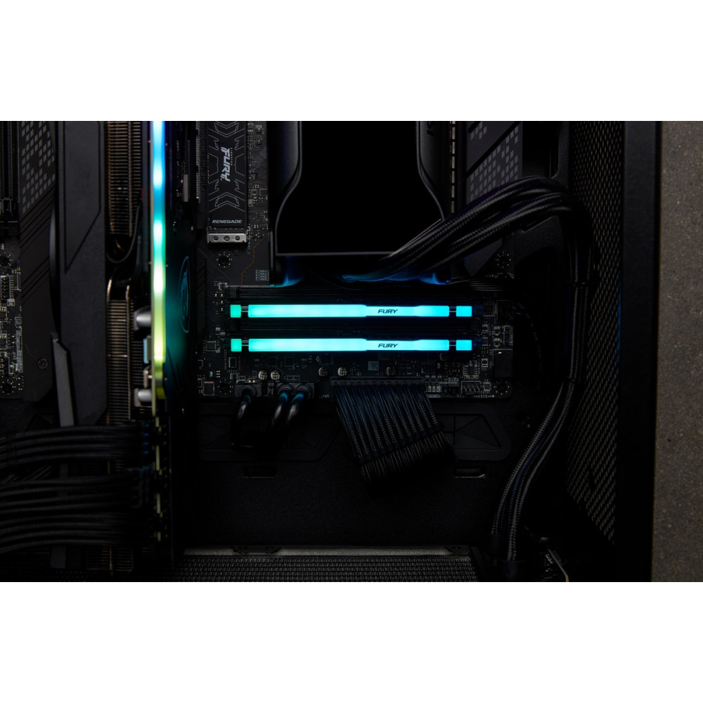 Модуль памяти DDR5 16GB/6000 Kingston Fury Beast RGB (KF560C30BBA-16)