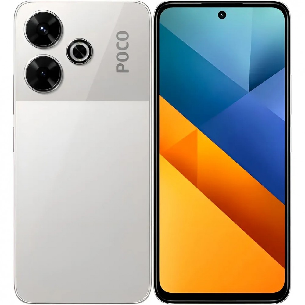 Смартфон Xiaomi Poco M6 4G 8/256GB Silver-EU