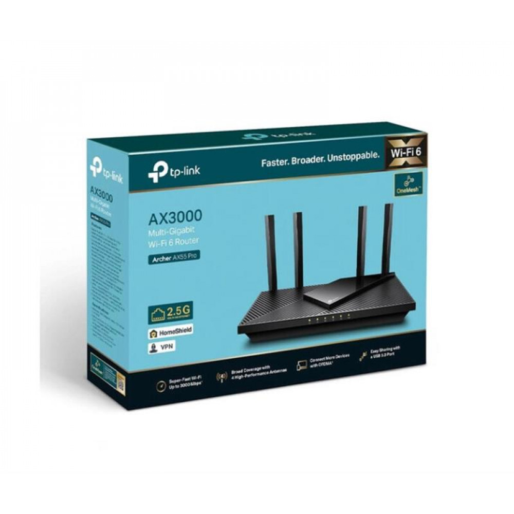 Бездротовий маршрутизатор TP-Link Archer AX55 Pro