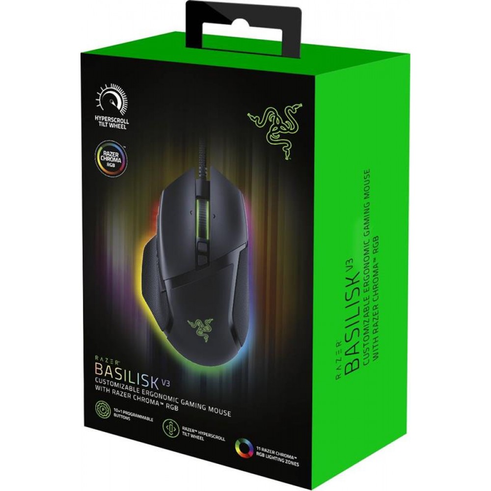 Мышь Razer Basilisk V3 Black (RZ01-04000100-R3M1)