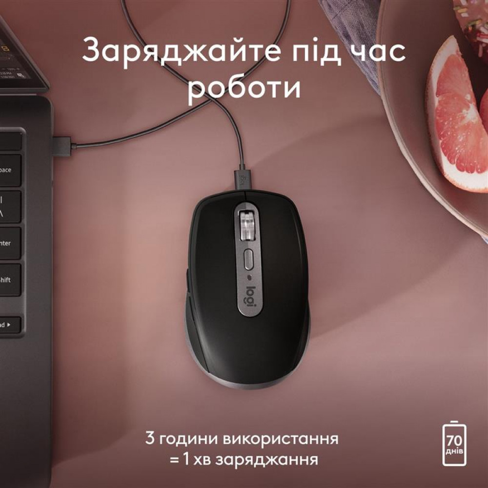 Мышь беспроводная Logitech MX Anywhere 3S для Mac Space Grey (910-006947)