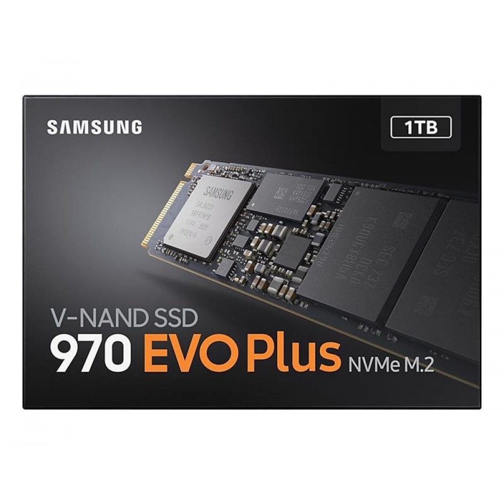 Накопитель SSD 1TB Samsung 970 EVO Plus M.2 PCIe 3.0 x4 V-NAND MLC (MZ-V7S1T0BW)
