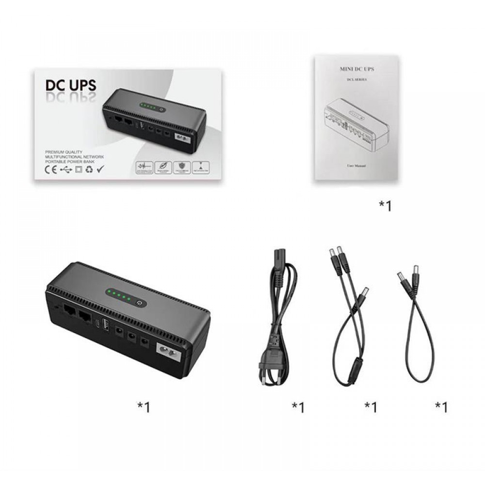 ДБЖ Yepo Smart DC-UPS 10400mAh DC-5V/9V/12V (UA-112485)