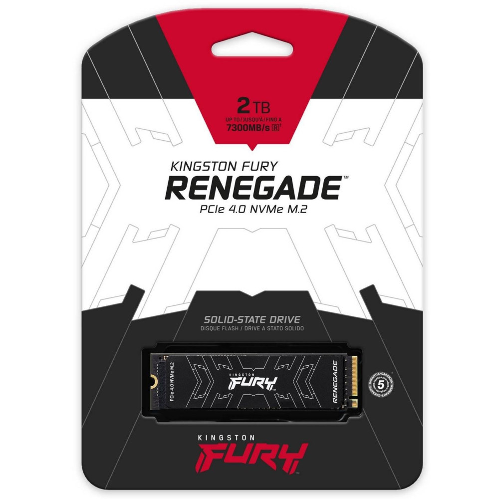 Накопитель SSD 2TB Kingston Fury Renegade M.2 2280 PCIe 4.0 x4 NVMe 3D TLC (SFYRD/2000G)