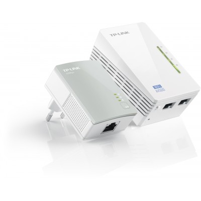 Комплект адаптеров для создания сети Ethernet на основе электросети TL-WPA4220KIT (500Mbps, Wifi)