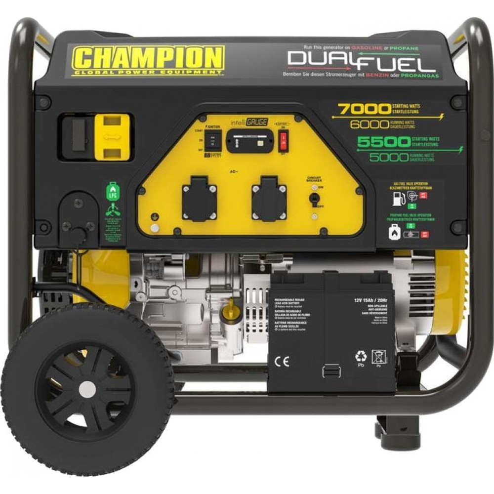 Генератор газобензиновый Champion 7.0 кВт (CPG7500E2-DF-EU)