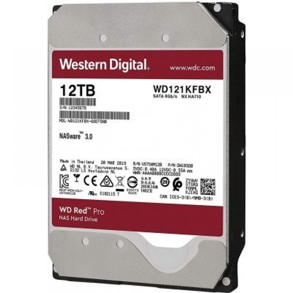 Накопитель HDD SATA 12.0 TB WD Red Pro NAS 7200rpm 256MB (WD121KFBX)