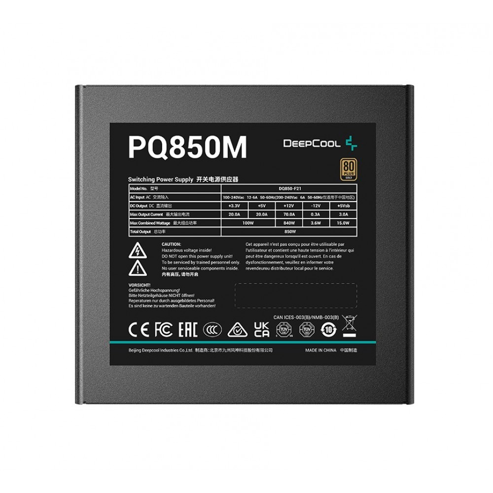 Блок питания DeepCool PQ850M (R-PQ850M-FA0B-EU) 850W