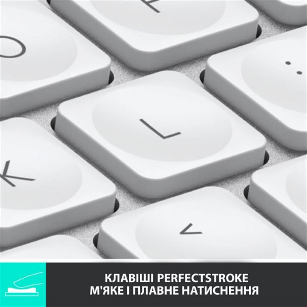 Клавиатура беспроводная Logitech MX Keys Mini Wireless Illuminated RU Pale Gray (920-010499)