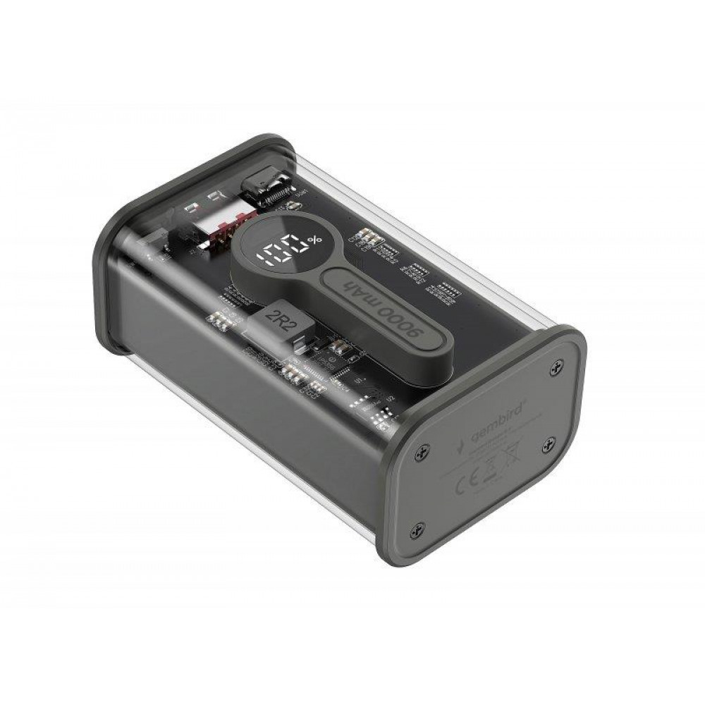 Універсальна мобільна батарея Gembird 9000mAh Black (PB09-TQC3-01)