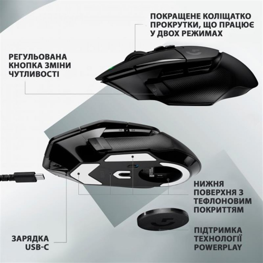 Мышь беспроводная Logitech G502 X Lightspeed Black (910-006180)