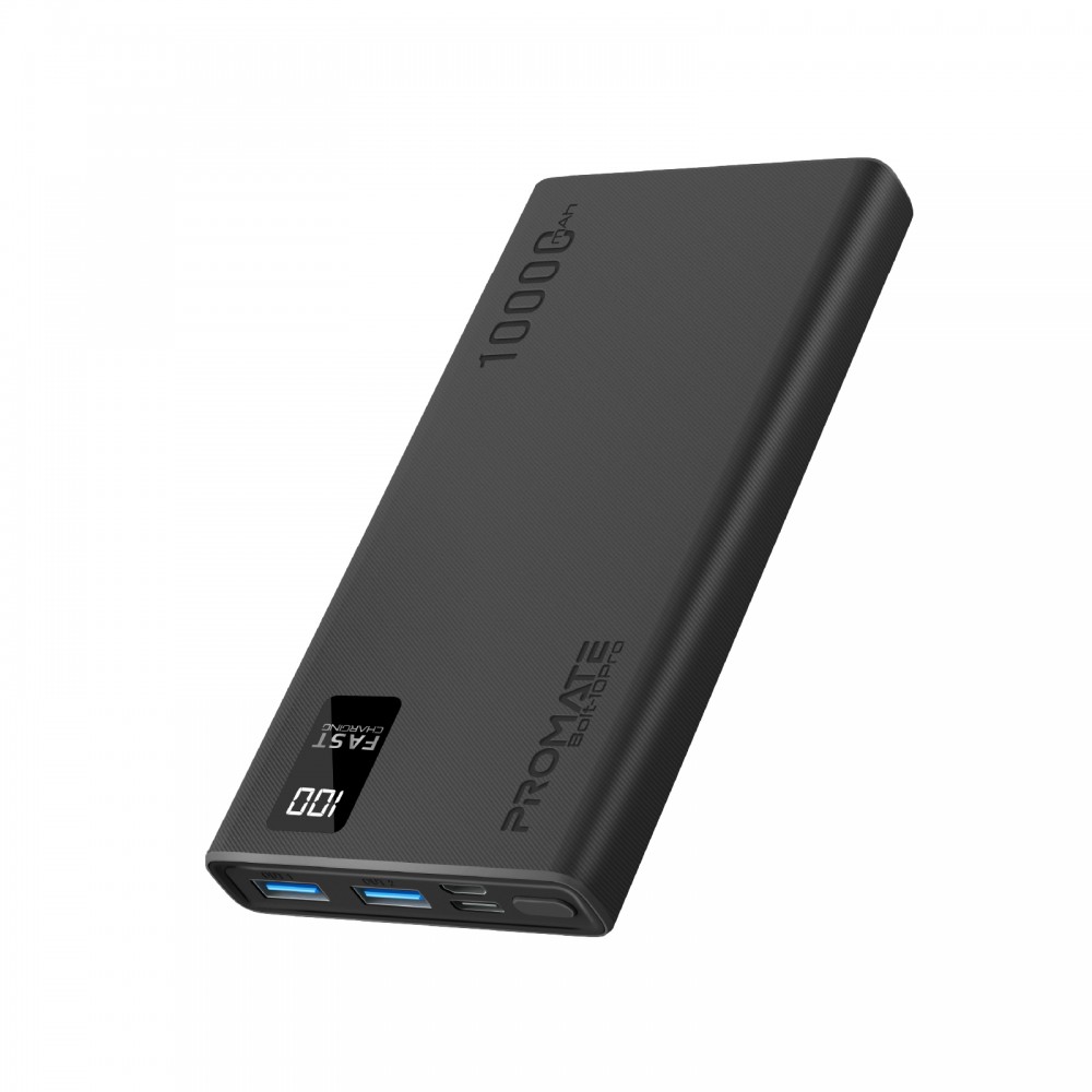 Универсальная мобильная батарея Promate Bolt-10Pro Black 10000mAh