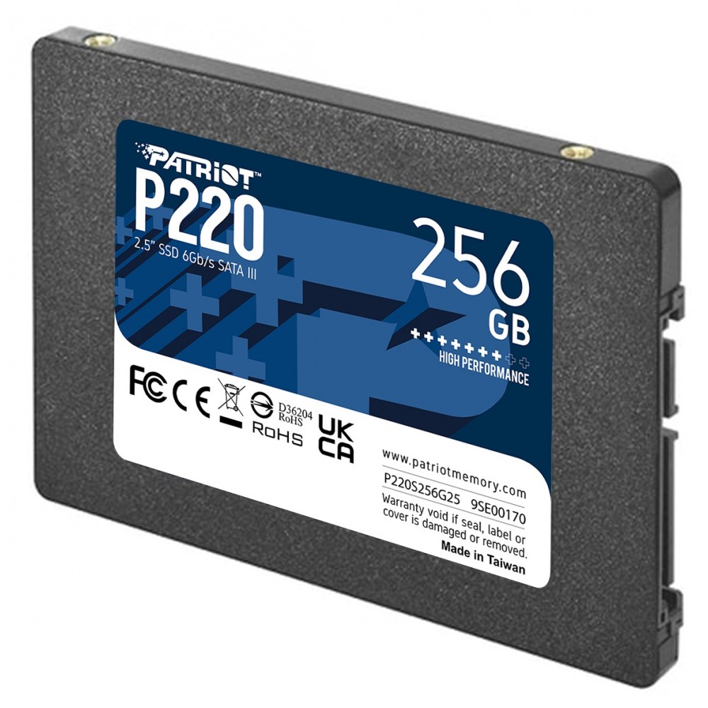 Накопитель SSD 256GB Patriot P220 2.5" SATAIII TLC (P220S256G25)
