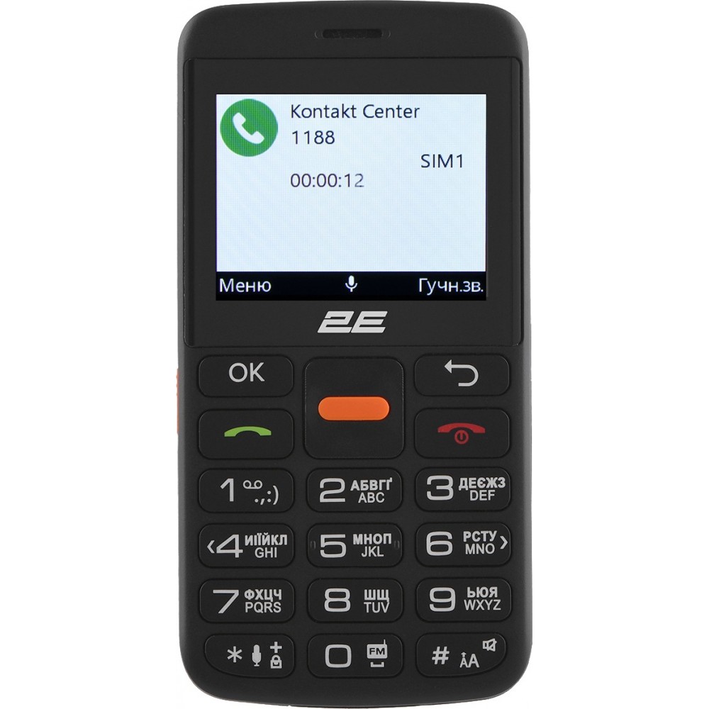 Мобiльний телефон 2E T180 Max Dual Sim Black (688130251051)