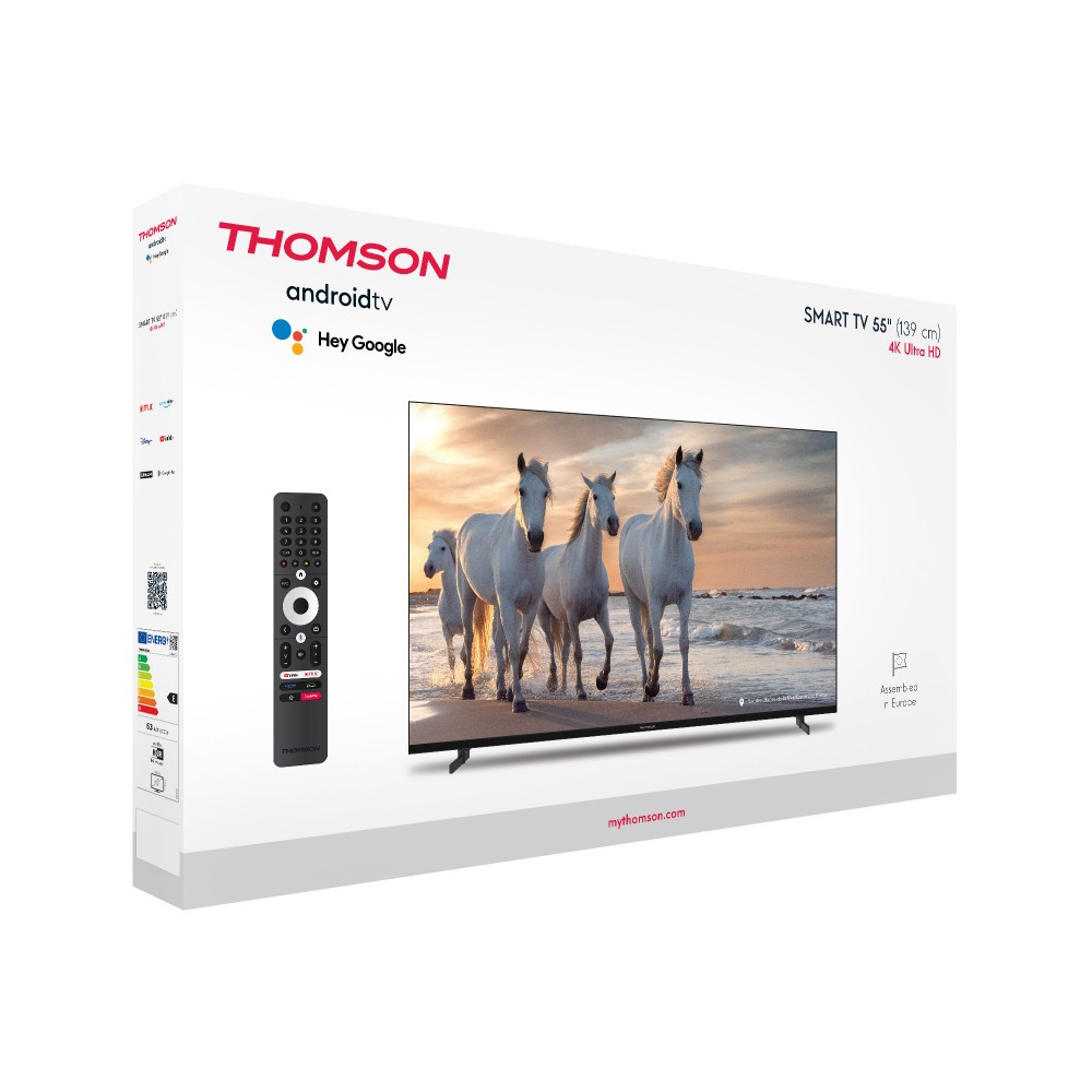 Телевiзор Thomson Android TV 55" UHD 55UA5S13