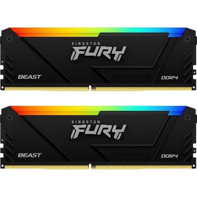 Модуль памяти DDR4 2x16GB/3200 Kingston Fury Beast RGB (KF432C16BB2AK2/32)