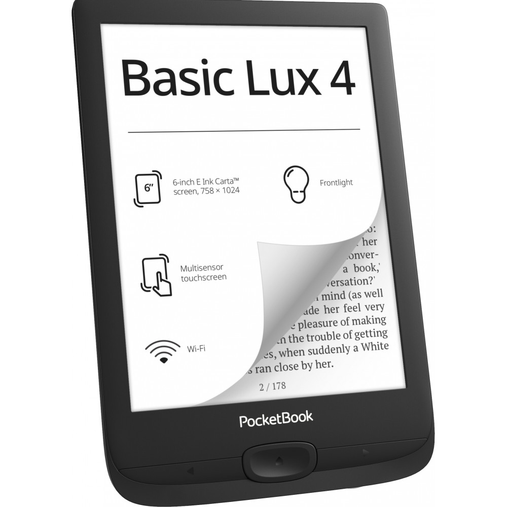 Електронна книга PocketBook 618 Basic Lux 4 Ink Black (PB618-P-CIS)