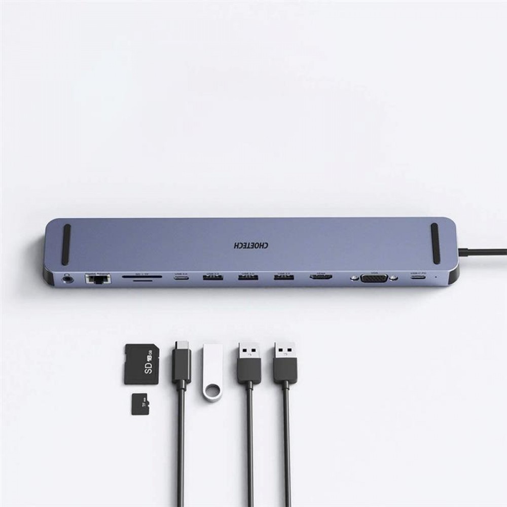 Концентратор Choetech HUB-M20 11 in 1 USB-C Multiport HUB Station