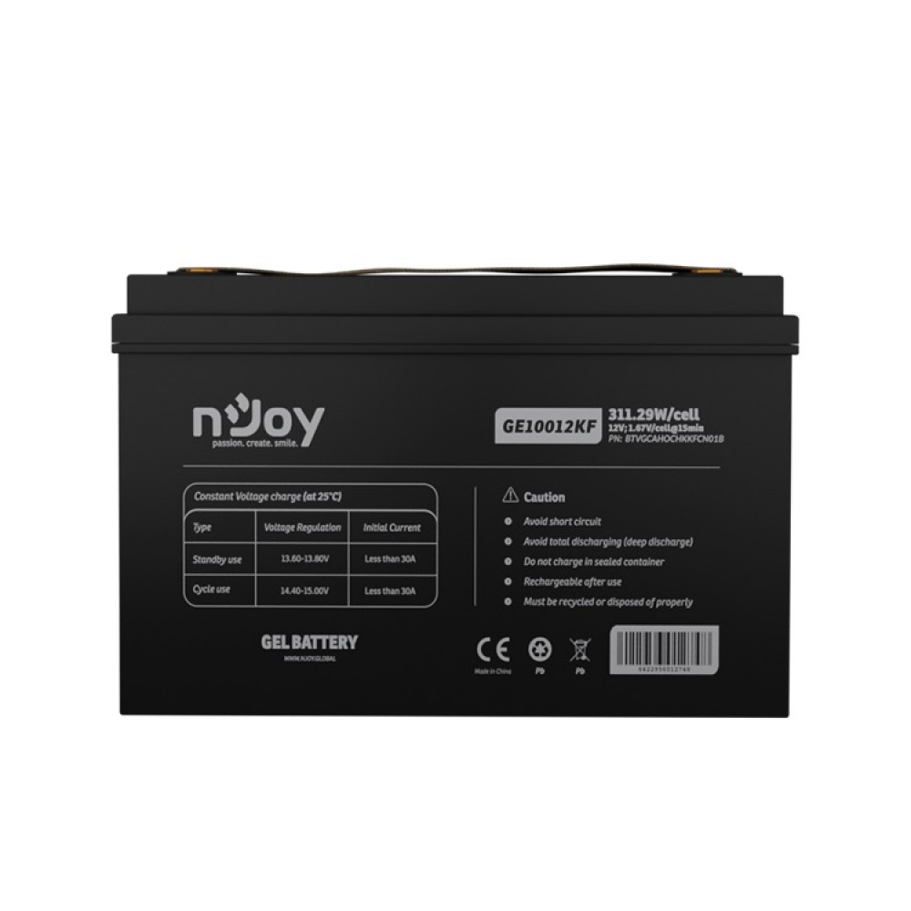 Аккумуляторная батарея Njoy GE10012KF 12V 100AH ​​(BTVGCAHOCHKKFCN01B) GEL