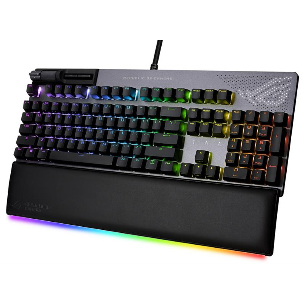 Клавиатура Asus ROG Strix Flare II Animate RGB 113key NX Red EN Black (90MP02E6-BKUA01)