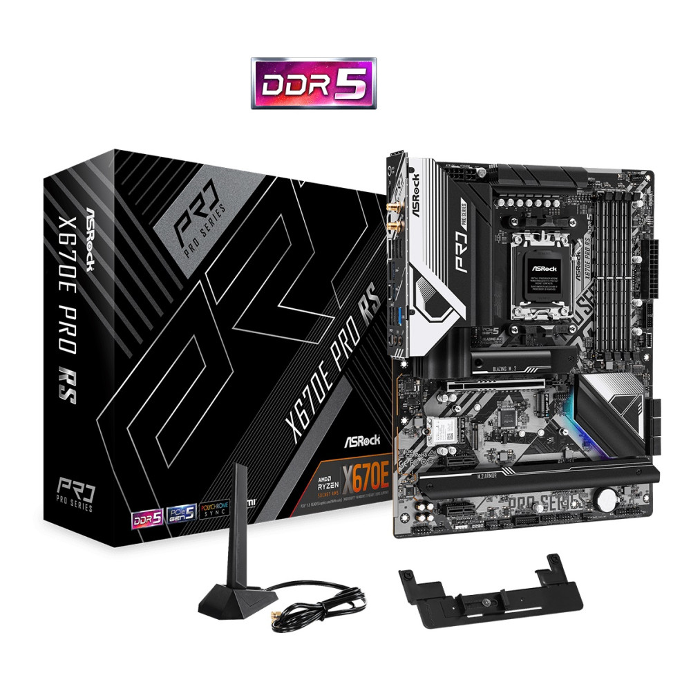 Материнская плата ASRock X670E PRO RS Socket AM5