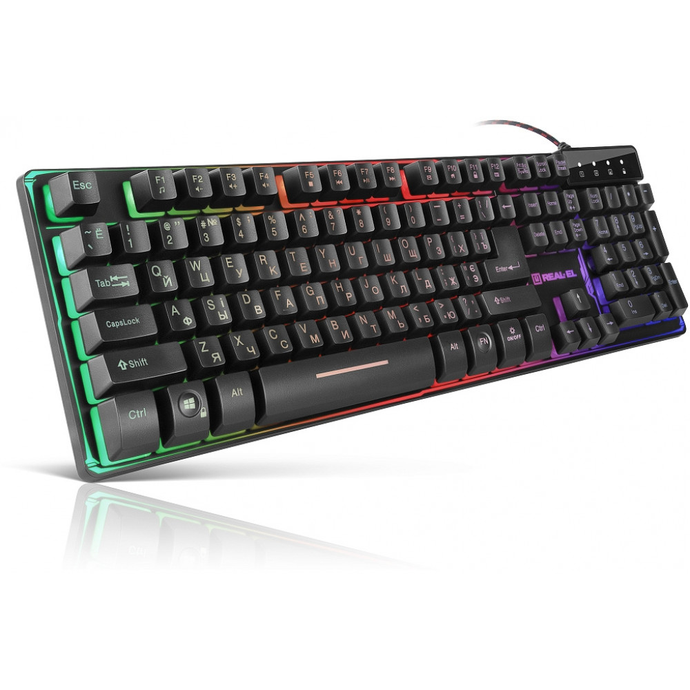 Клавиатура REAL-EL Gaming 8700 Black