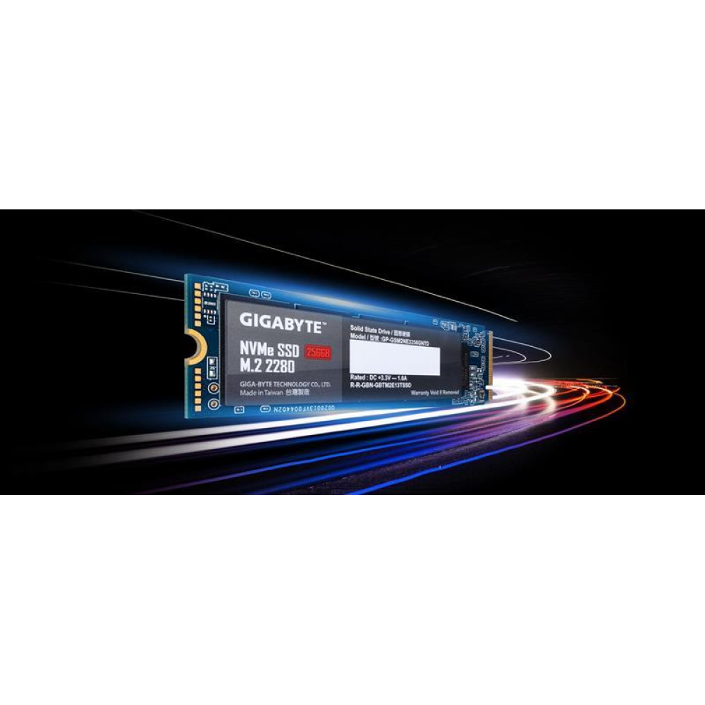 Накопитель SSD 256GB Gigabyte M.2 PCIe NVMe 3.0 x4 NAND TLC (GP-GSM2NE3256GNTD)