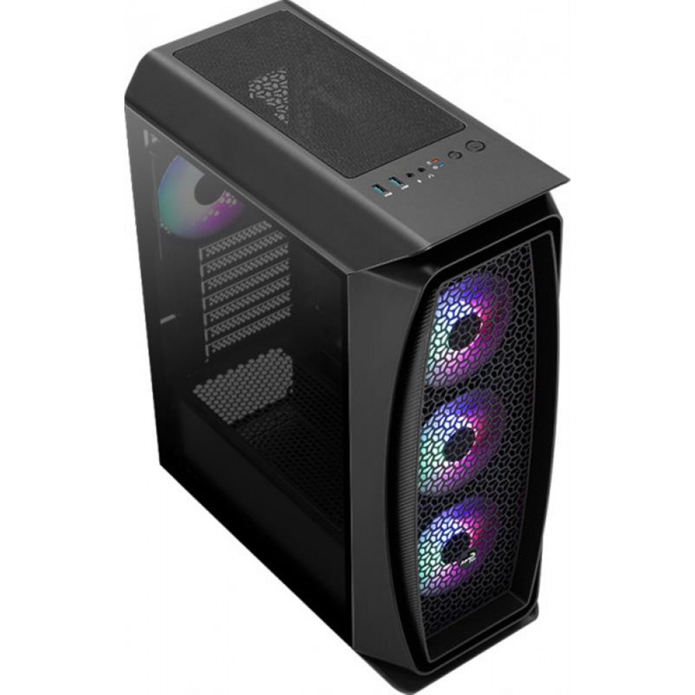 Корпус AeroCool Aero One Frost-G-BK-v1 (ACCM-PB17043.11) Black без БП